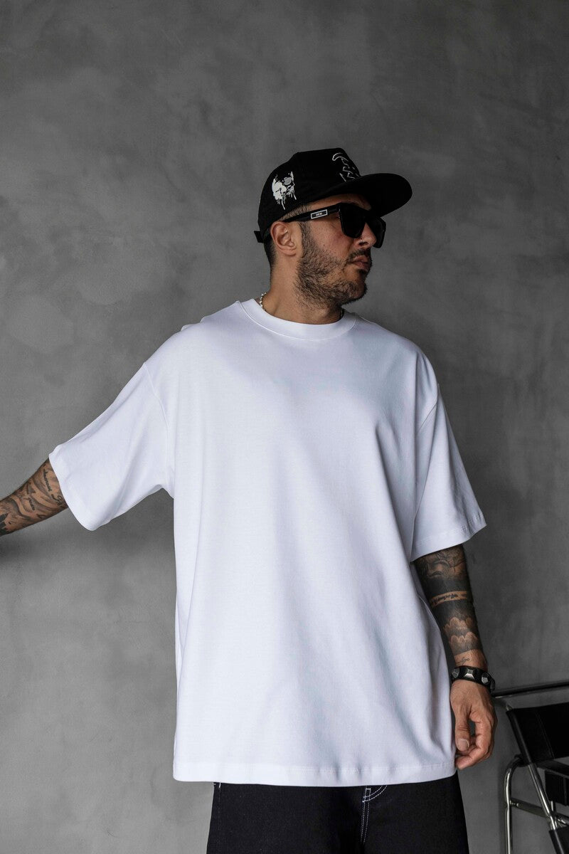 Basic Oversize White Intense T-shirt 1708