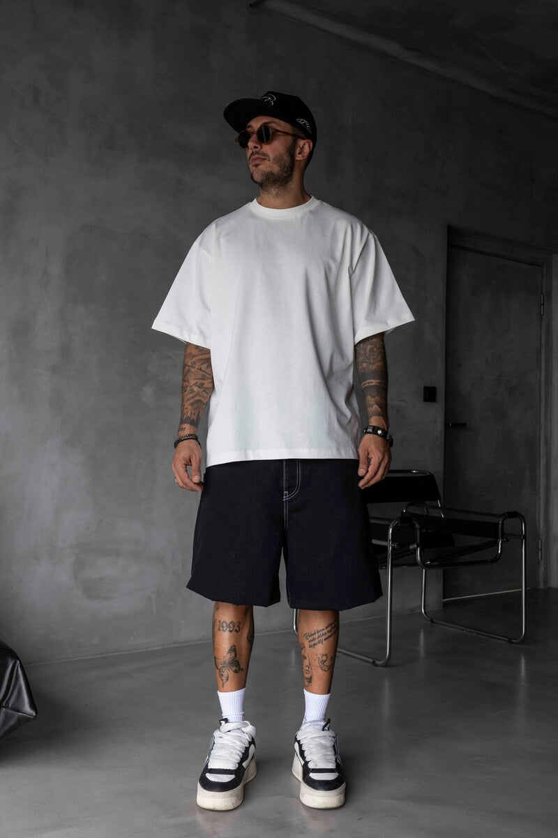 BASIC OVERSIZE WHITE T-SHIRT 1708