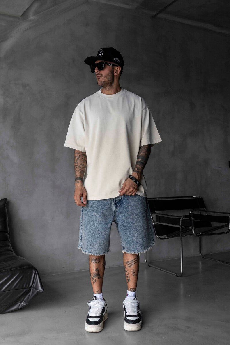 BASIC WASHED T-SHIRT BEIGE 1685