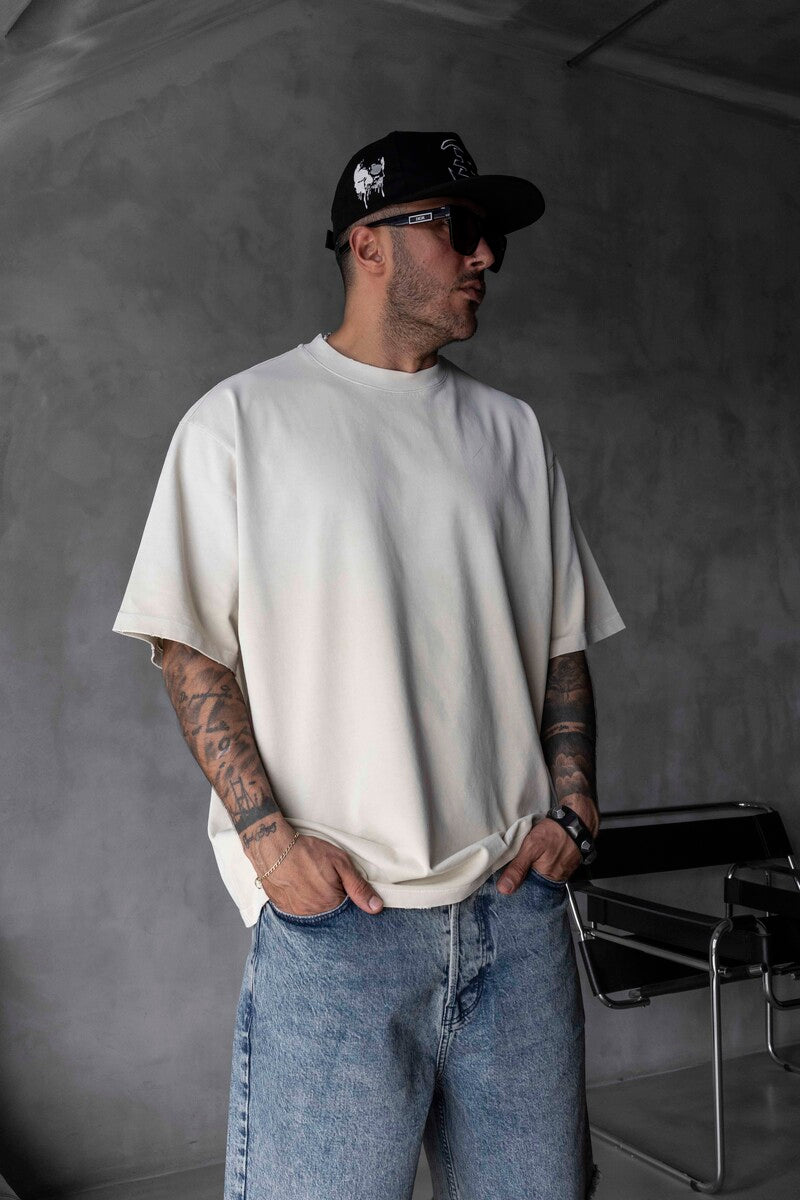 BASIC WASHED T-SHIRT BEIGE 1685