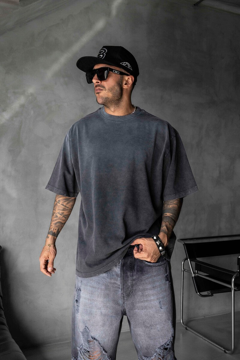 BASIC WASHED T-SHIRT BLACK 1685