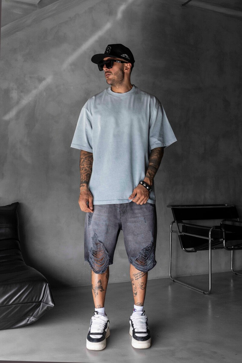 BASIC WASHED T-SHIRT GRAY 1685