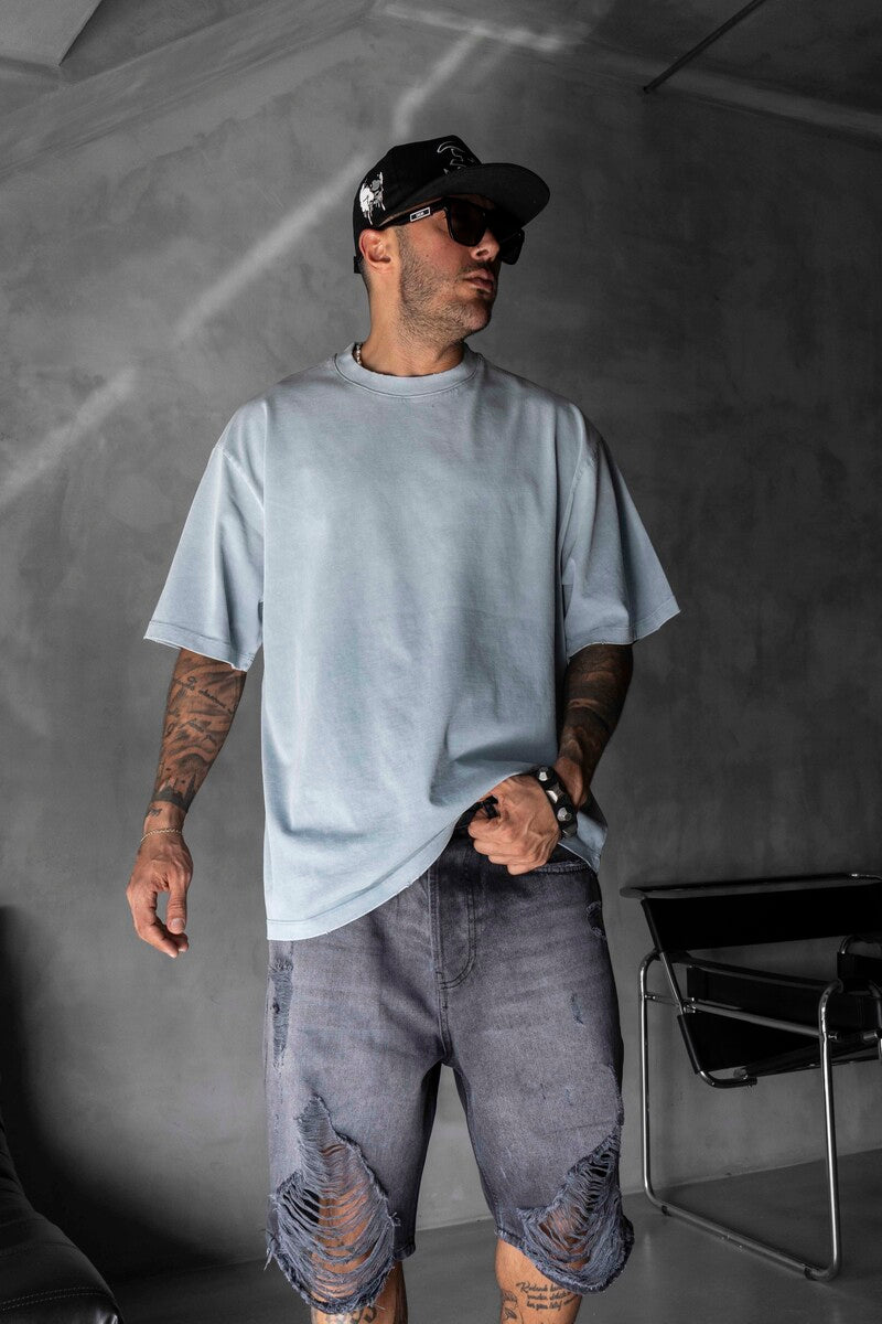 BASIC WASHED T-SHIRT GRAY 1685