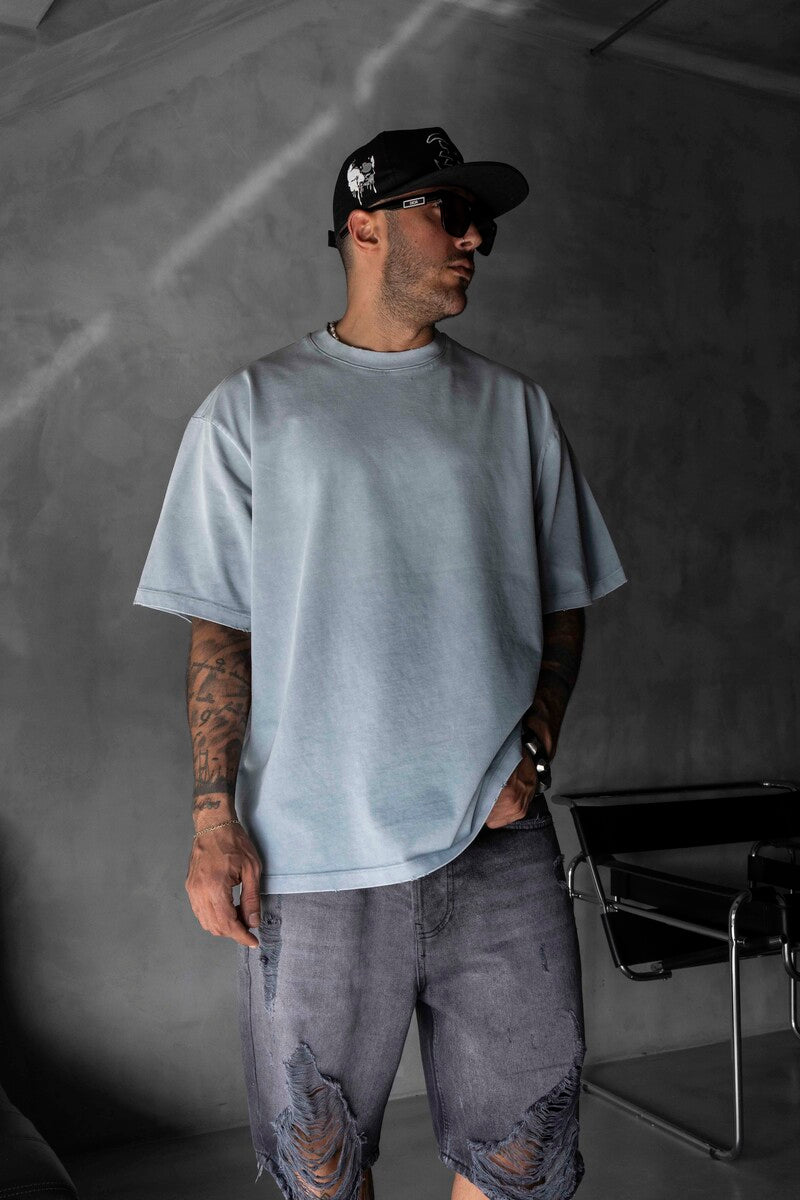 BASIC WASHED T-SHIRT GRAY 1685