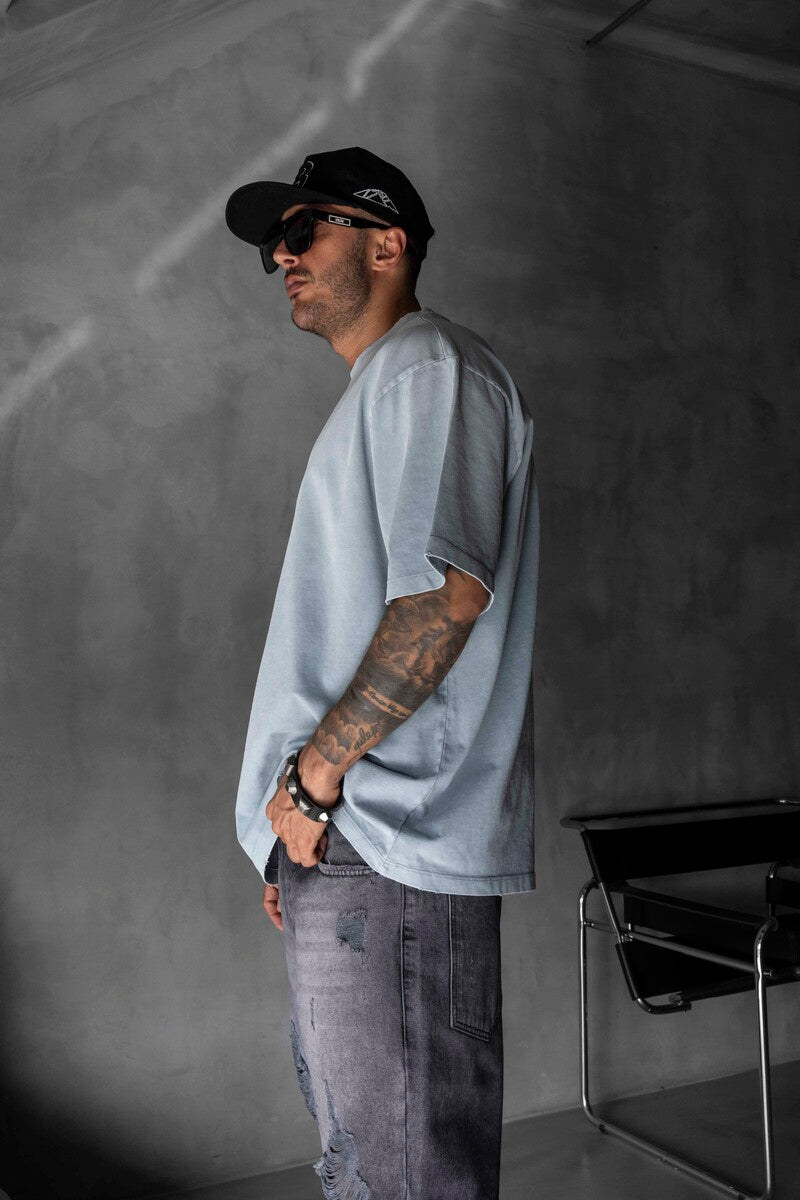 BASIC WASHED T-SHIRT GRAY 1685