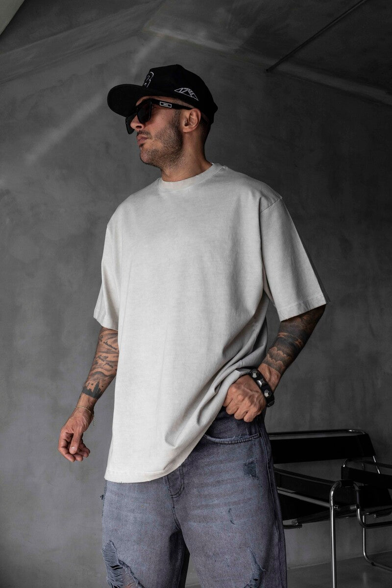 BASIC WASHED T-SHIRT OFFWHITE 1685