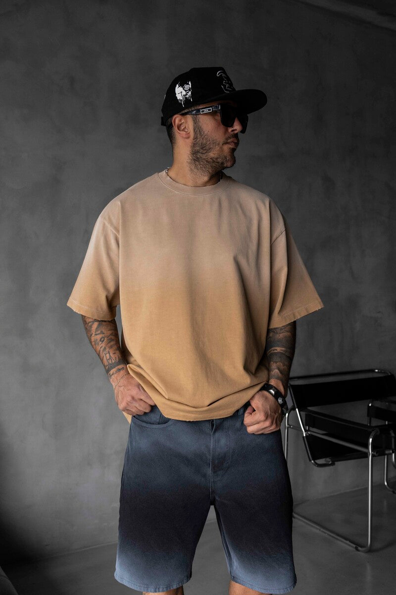 BASIC WASHED T-SHIRT ORANGE1685