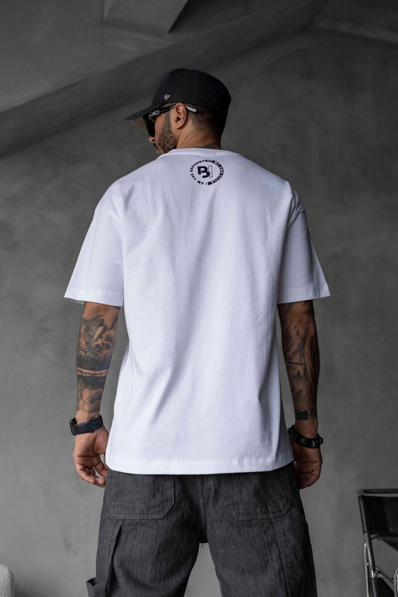 BLACK ISLAND BEAR PRINTED T-SHIRT WHITE 1729