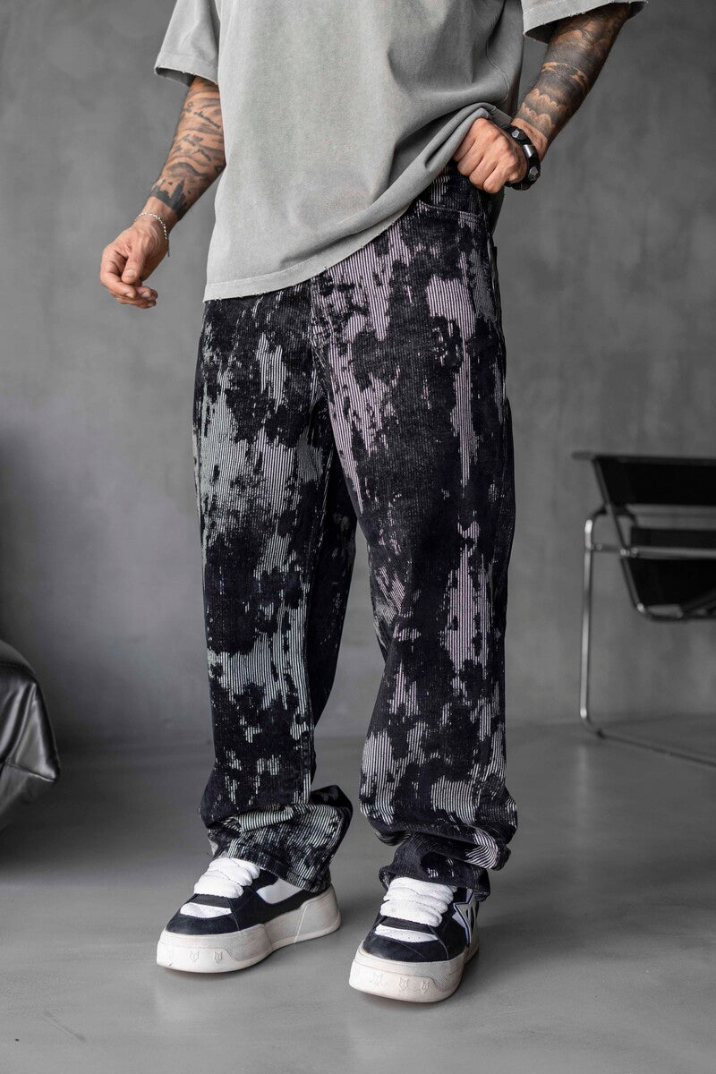 Black Baggie Denim Jeans 16996