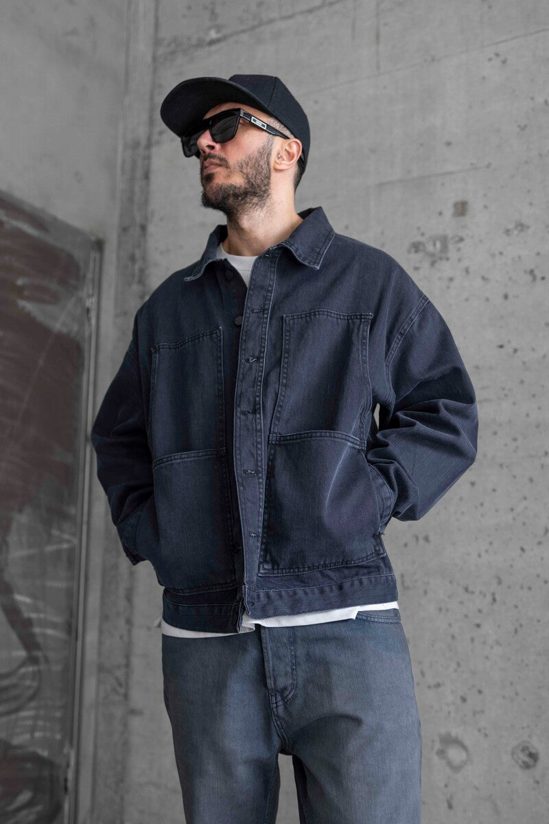 Black Denim Jacket SETS 16963