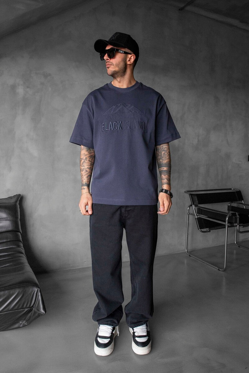 Black Island Logo Printed Antra T-shirt 1842