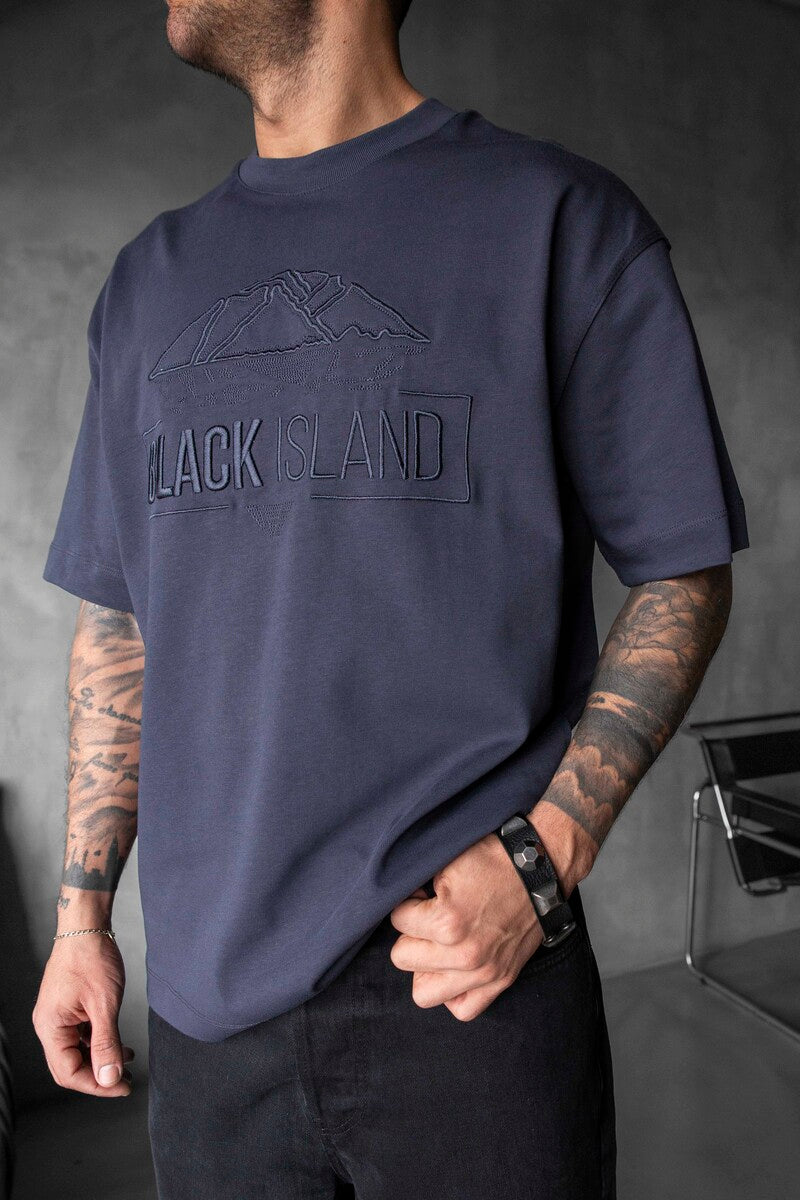 Black Island Logo Printed Antra T-shirt 1842