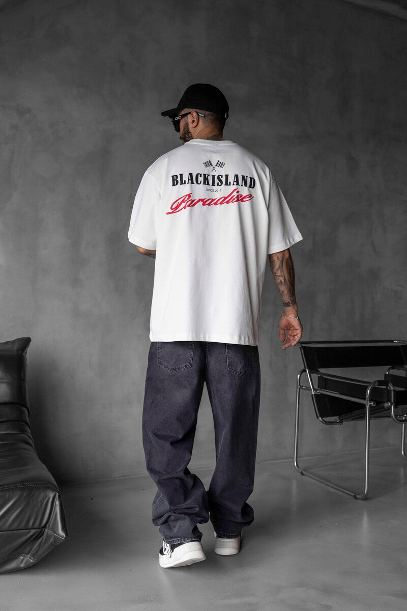 BLACK ISLAND PARADISE PRINTED T-SHIRT WHITE 1825