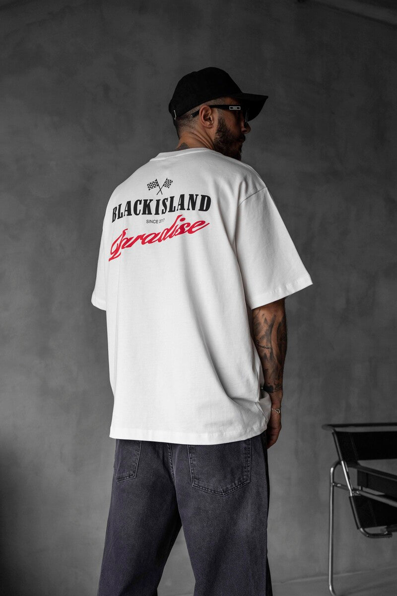 BLACK ISLAND PARADISE PRINTED T-SHIRT WHITE 1825