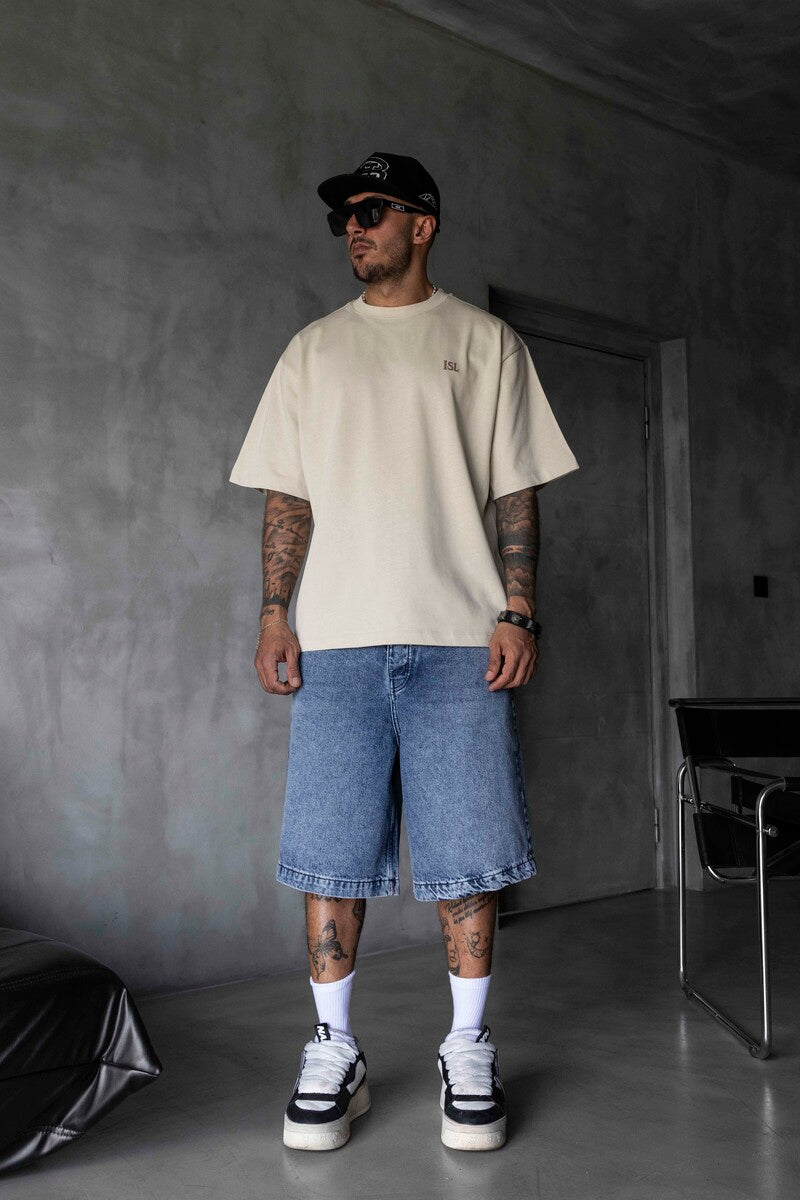 Black Island Printed Beige T-shirt 1870