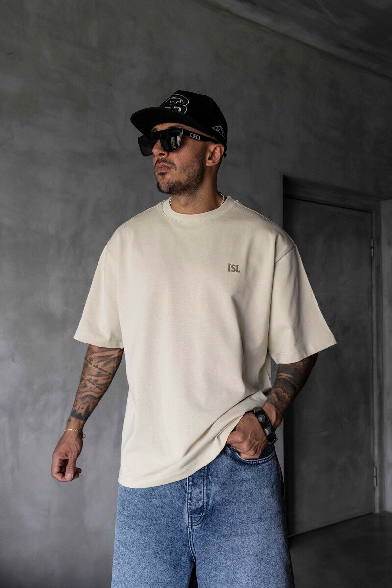 Black Island Printed Beige T-shirt 1870