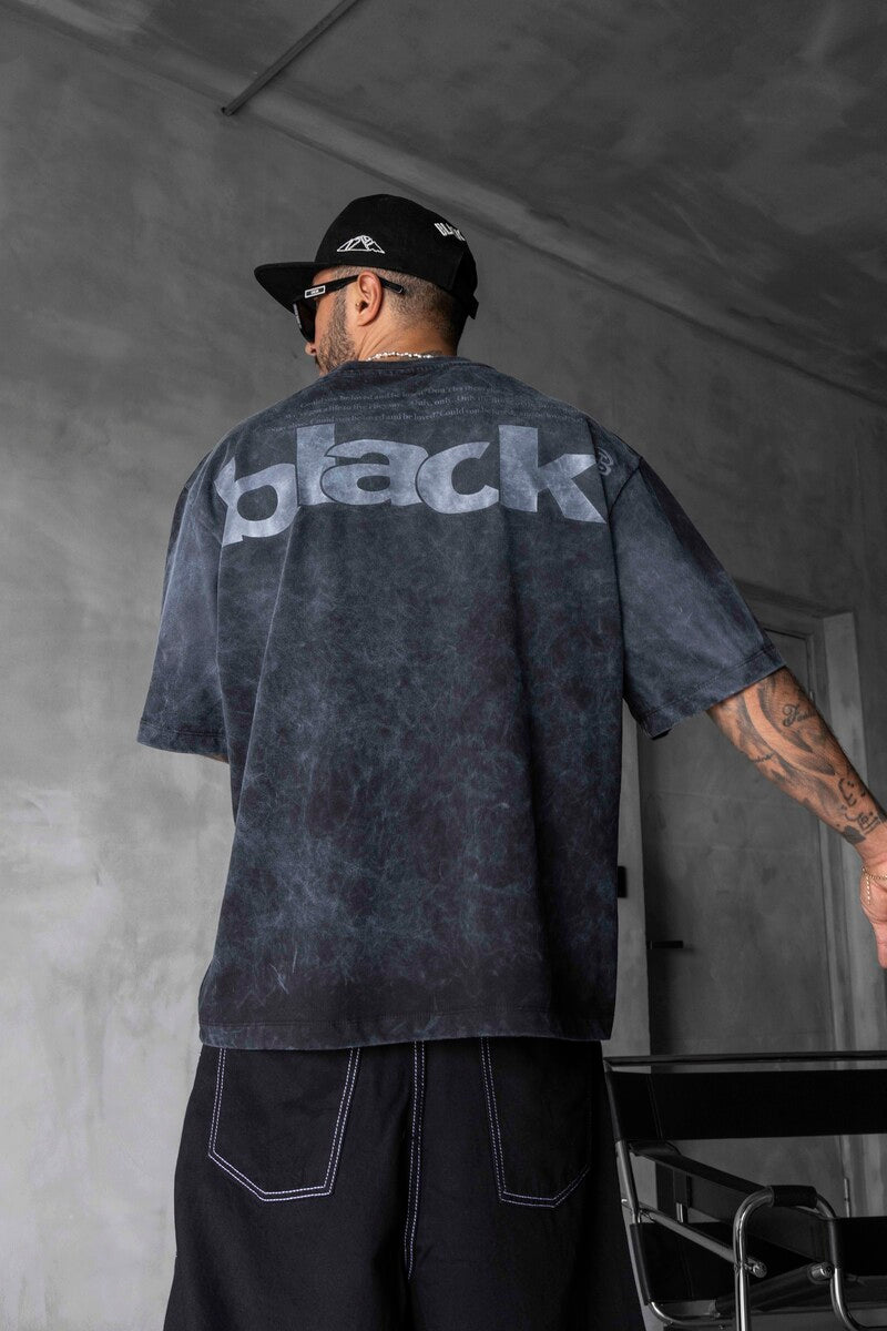 Black Island Printed Black T-shirt 1898