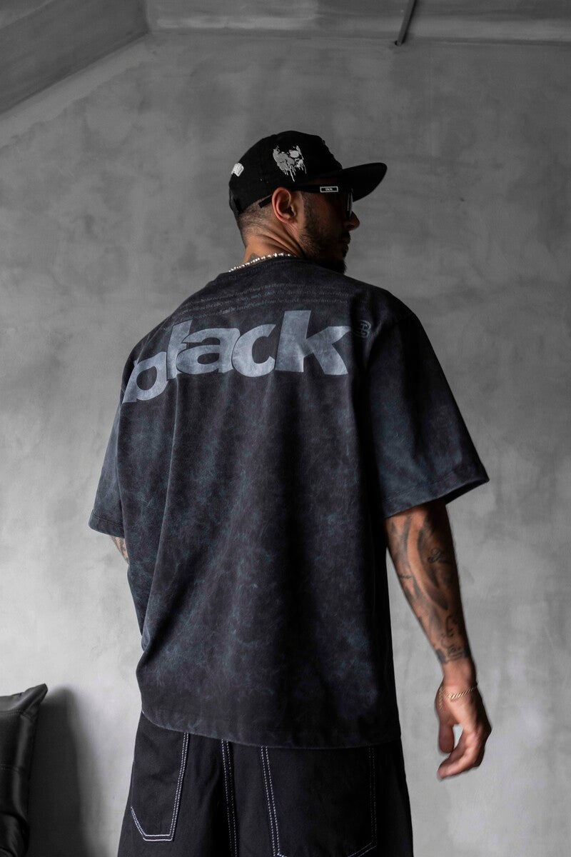 Black Island Printed Black T-shirt 1898