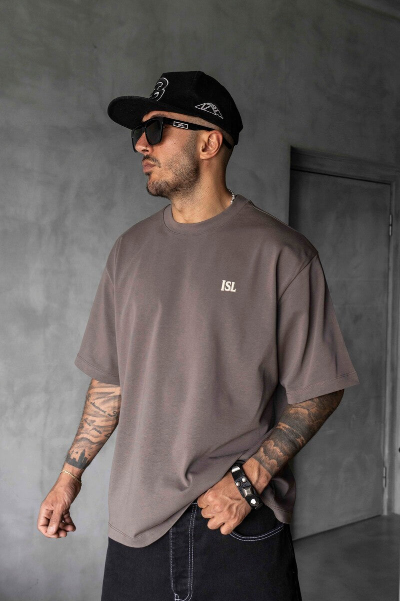 Black Island Printed Brown T-shirt 1870