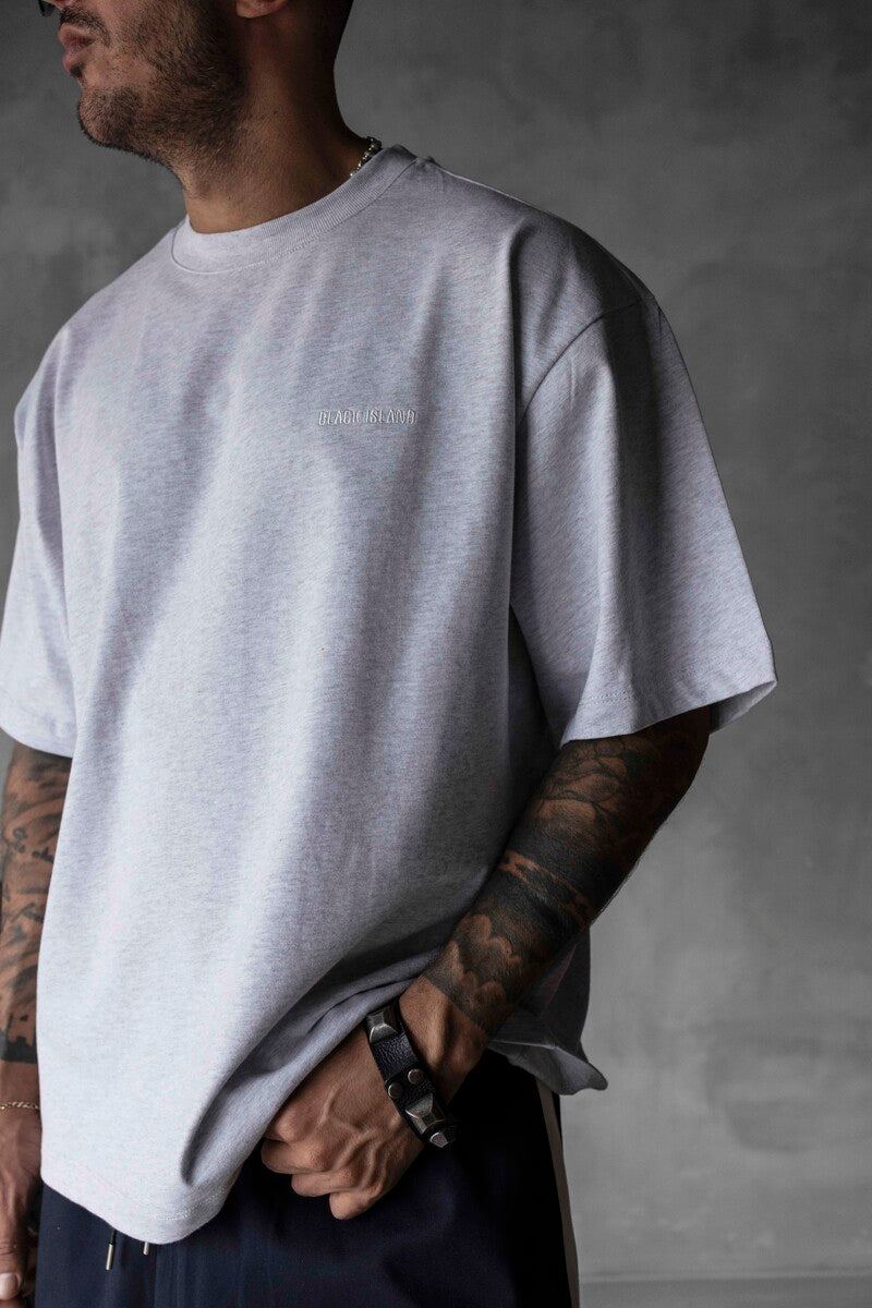 Black Island Printed T-shirts Gray 1878