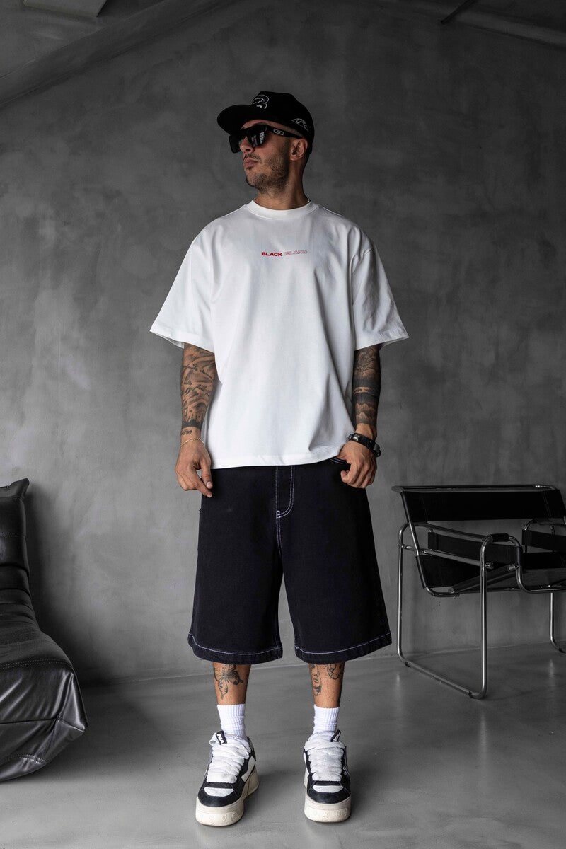 Black Island Printed T-shirts White 1876