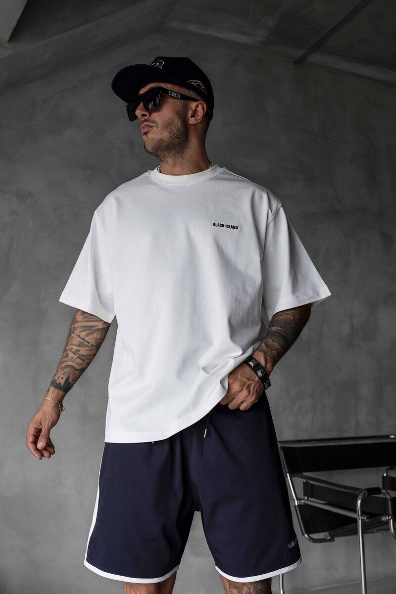 Black Island Printed T-shirts White 1878