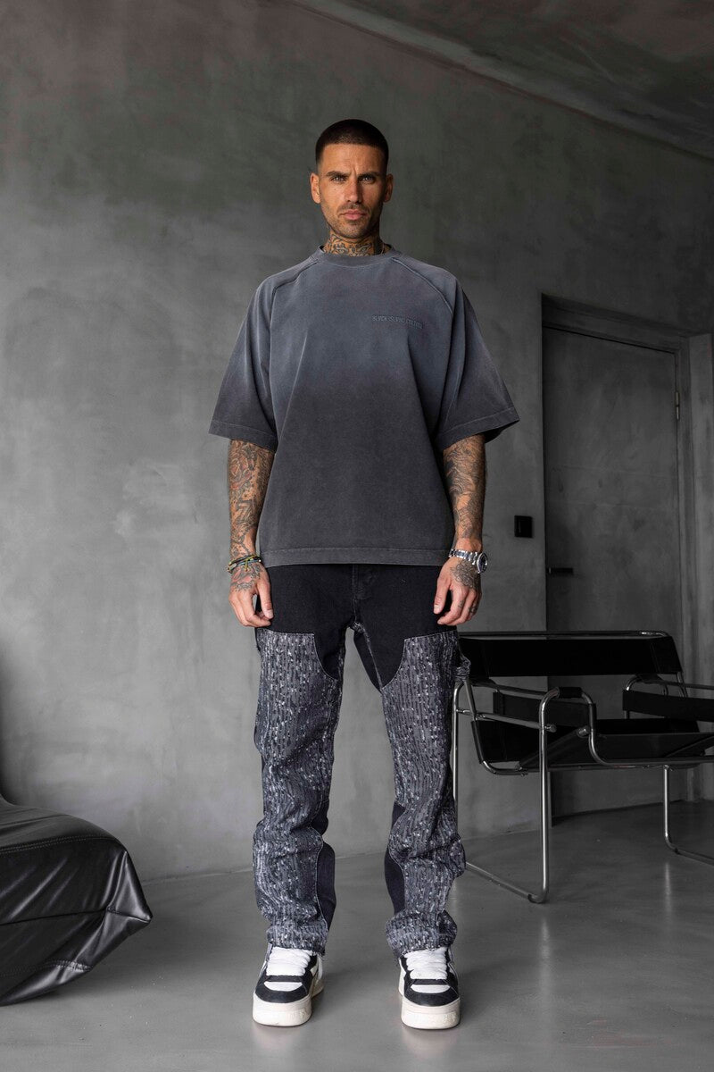 BLACK ISLAND PRINTED WASHED T-SHIRT ANTRA 1849