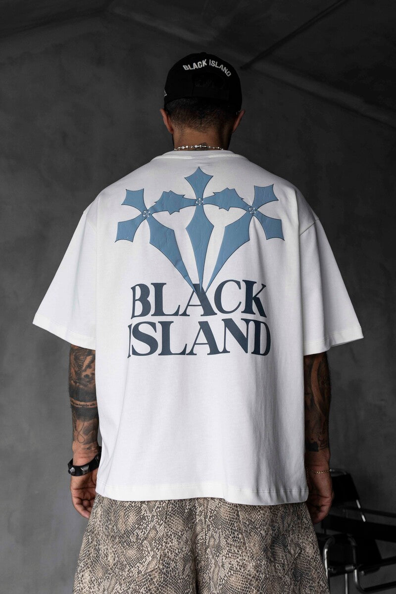 Black Island Printed Washed T-shirts 1868
