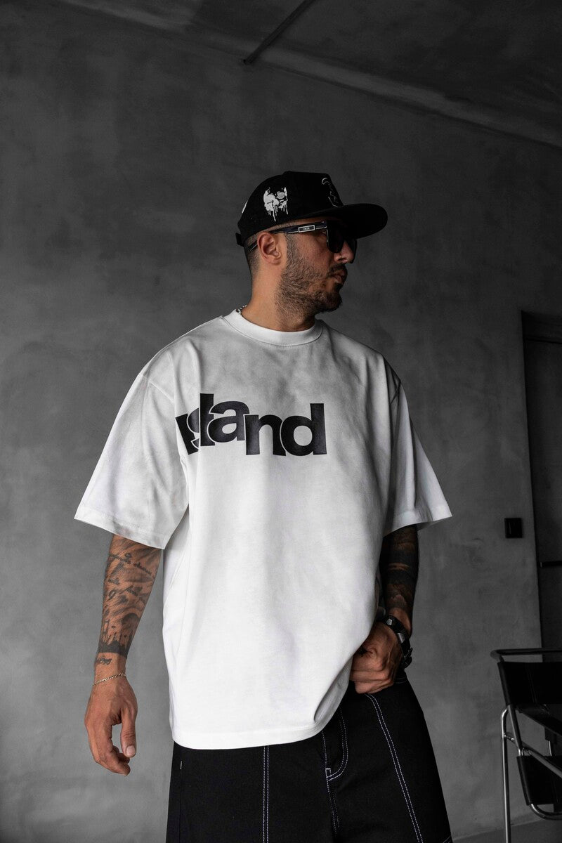 Black Island Printed White T-shirt 1898