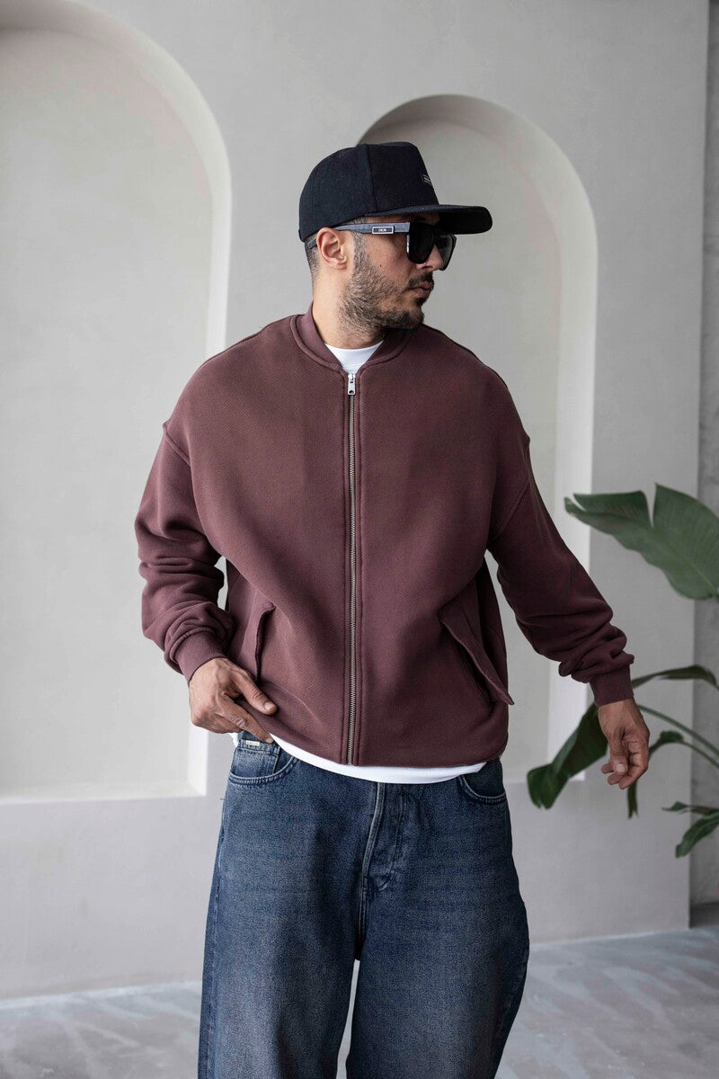 Black Island Red Zip Sweatshirt 1532