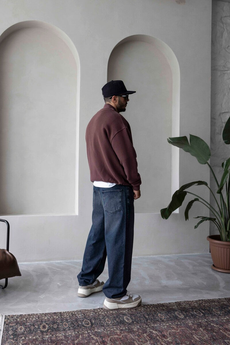 Black Island Red Zip Sweatshirt 1532