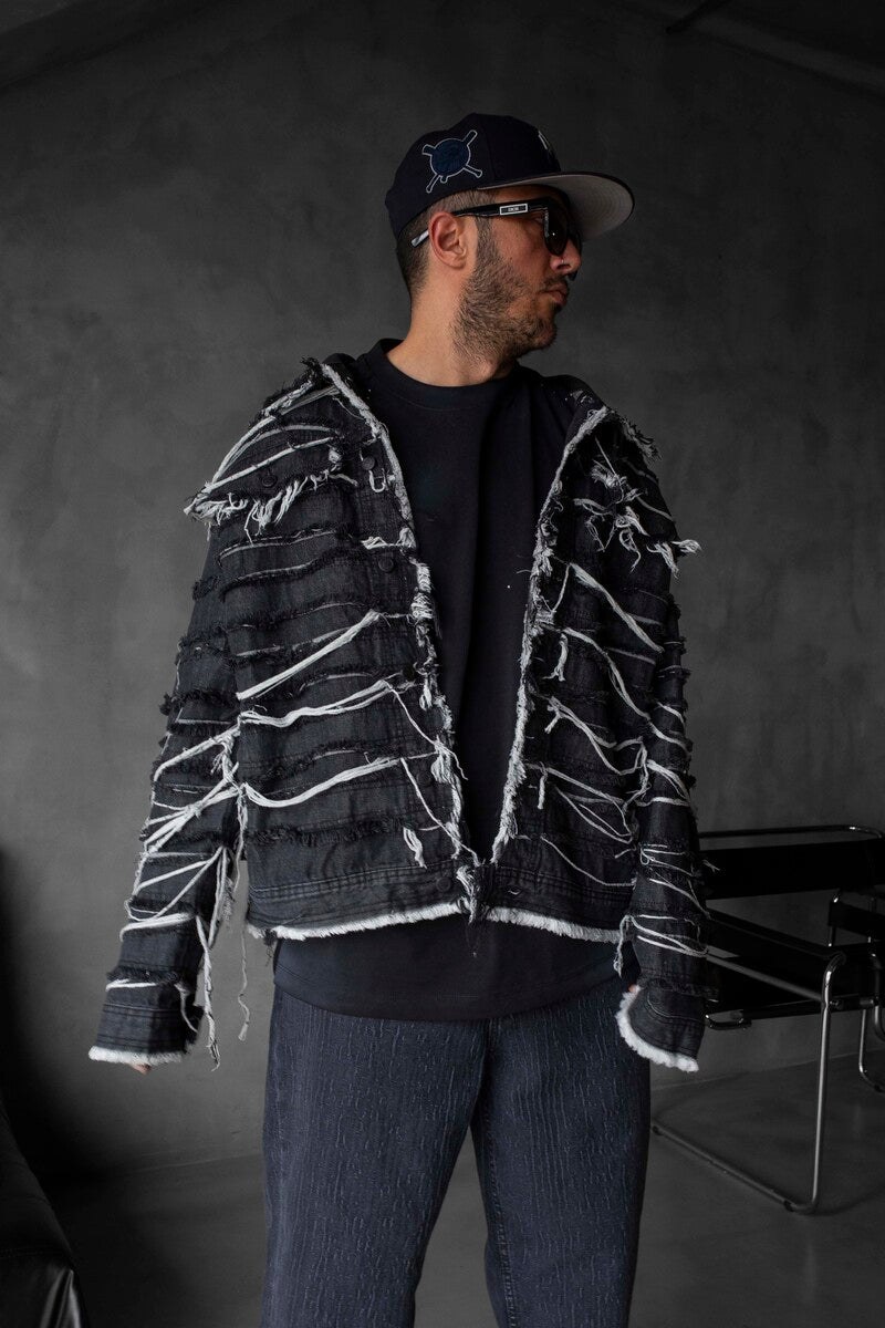 BLACK JEANS JACKET 16890