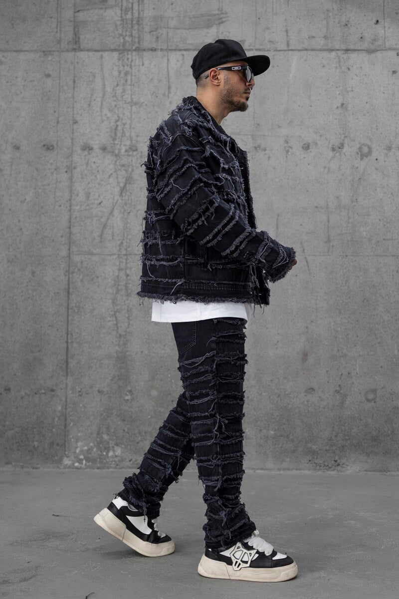 BLACK JEANS JACKET 16928