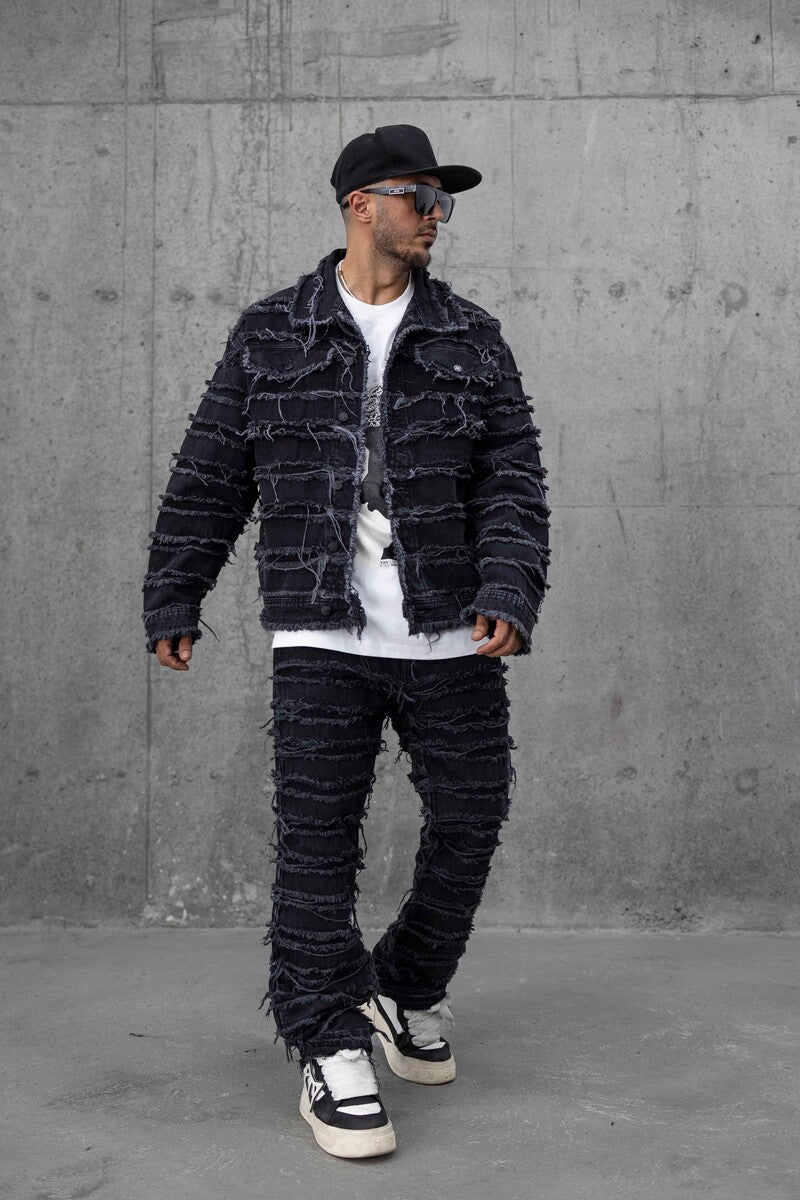 BLACK JEANS JACKET 16928