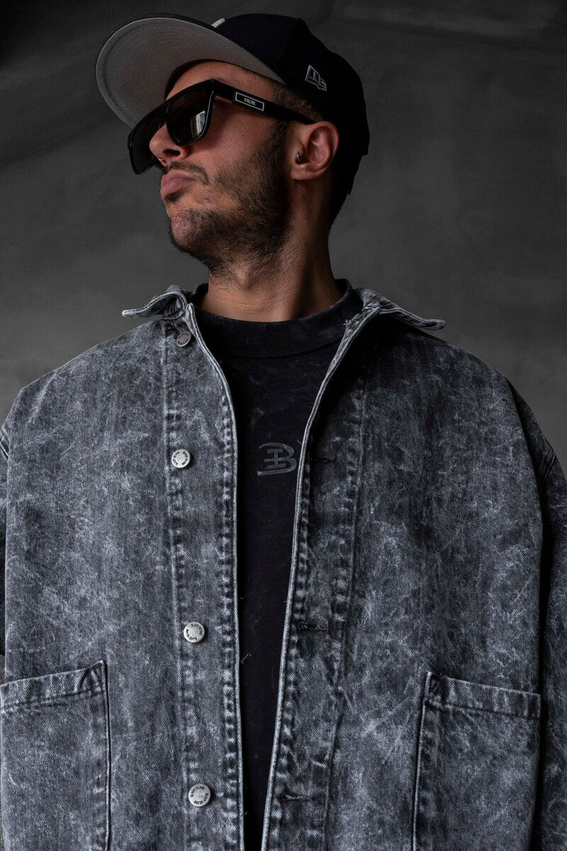 BLACK JEANS JACKET SETS 17071