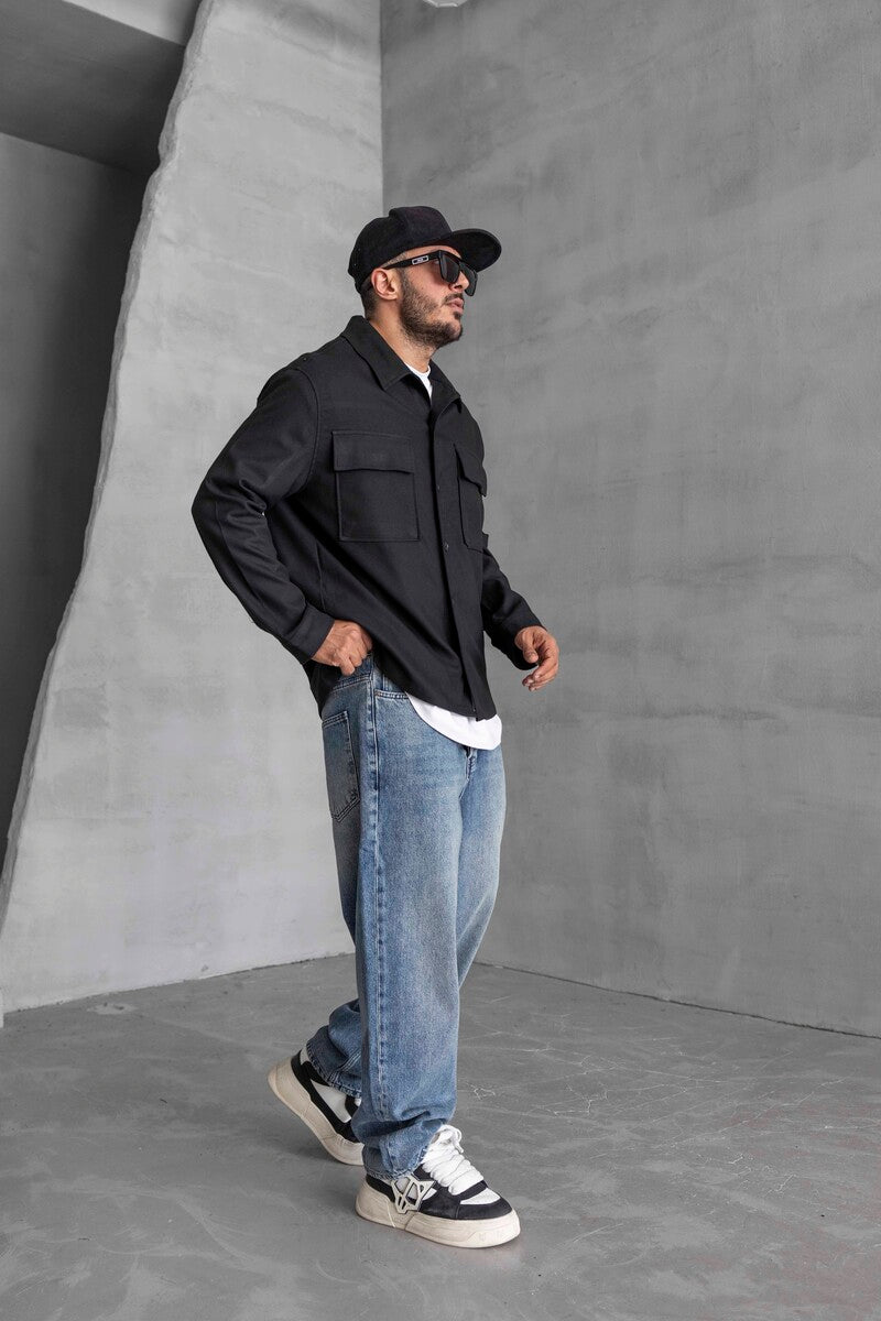 BLACK SHIRT BLACK 16449