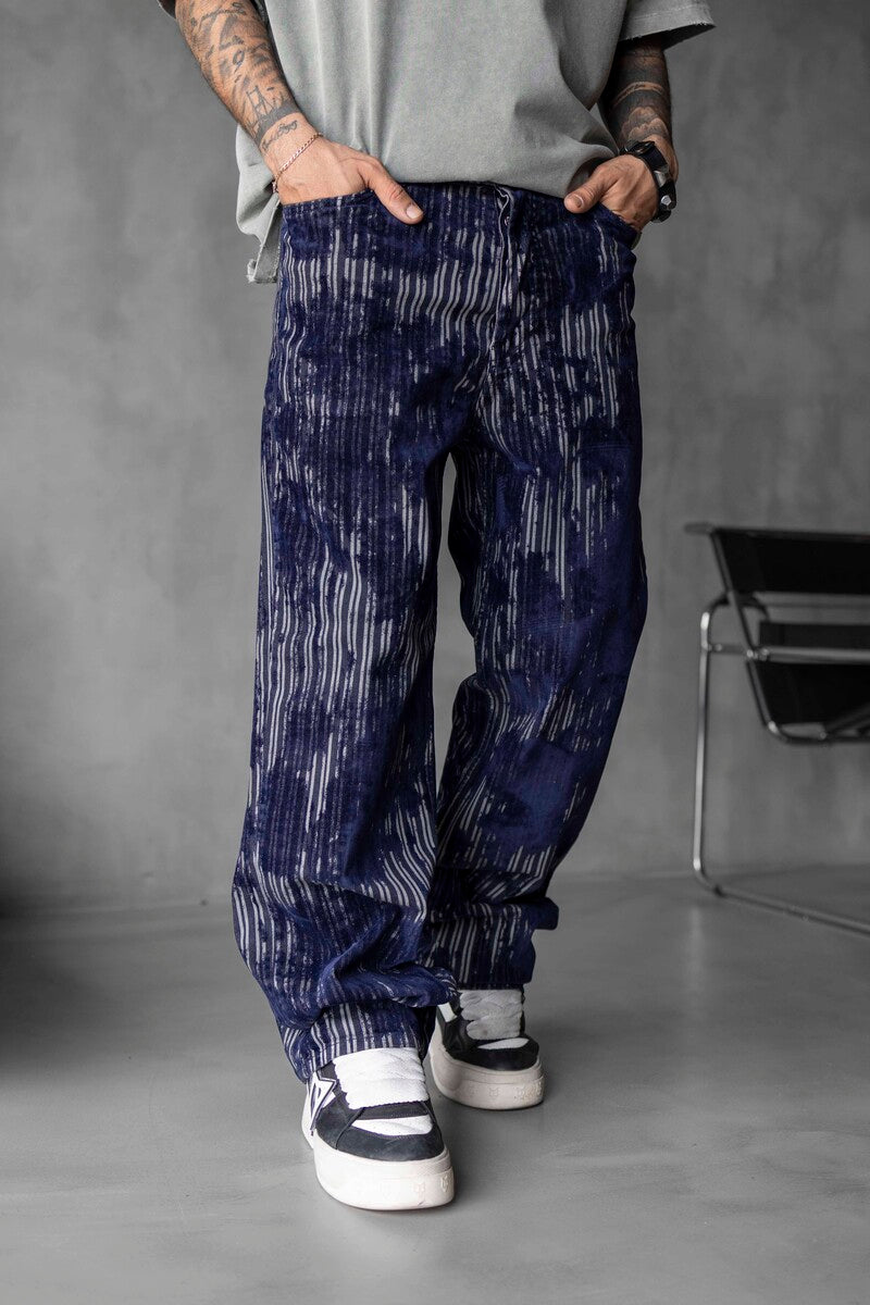 Blue Baggie Denim Jeans 16998