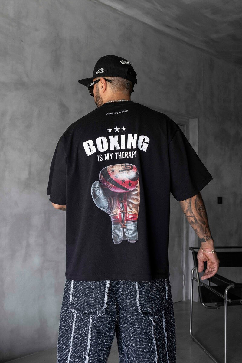 Boxing Printed Black T-shirt 1895