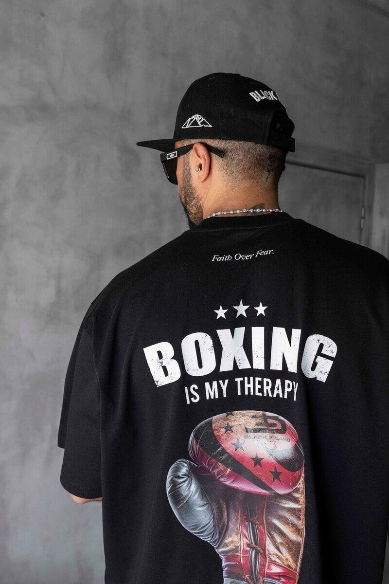 Boxing Printed Black T-shirt 1895