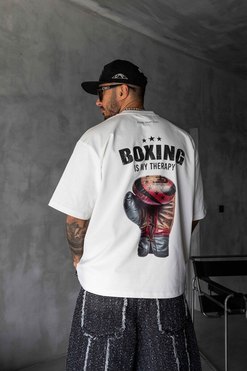 Boxing Printed White T-shirt 1895
