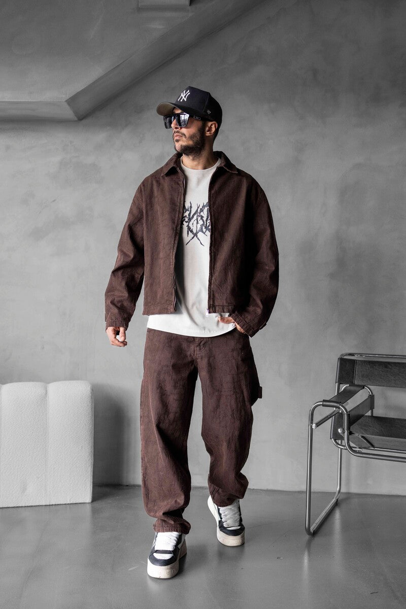 BROWN JEANS JACKET SETS  170361-1