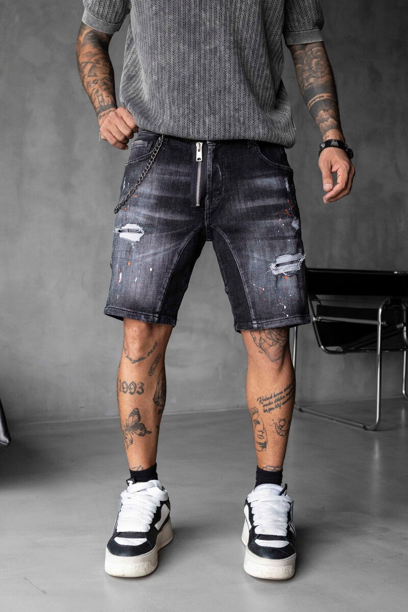 Denim Short Black 16325