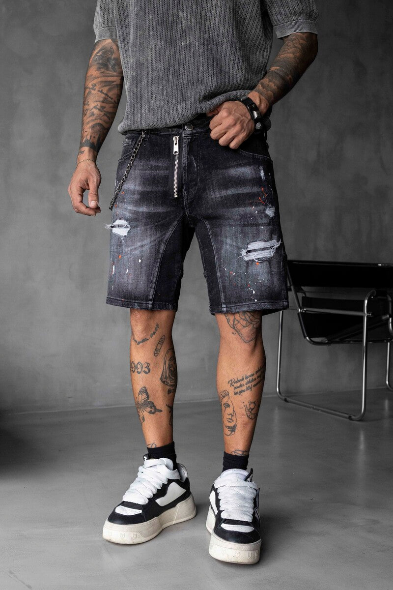 Denim Short Black 16325