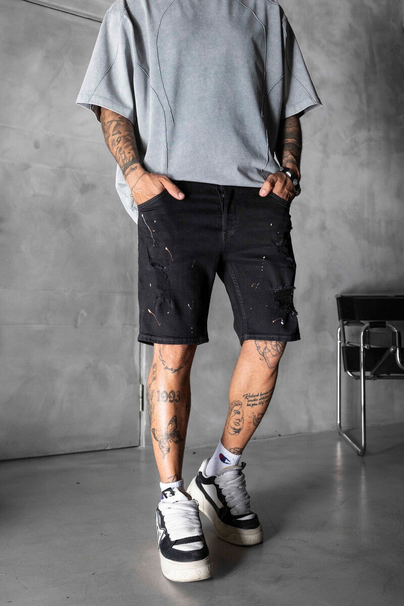 Denim Short Black 16165