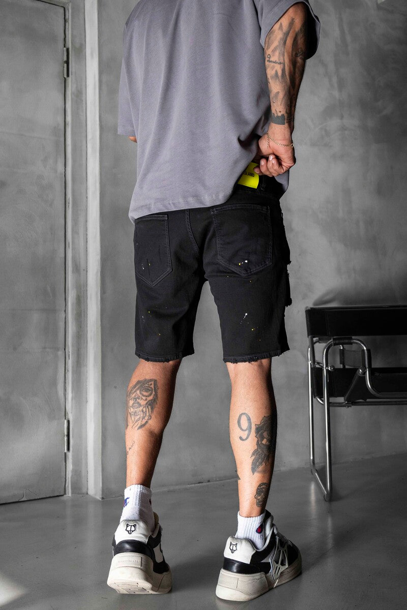 Denim Short Black 16273