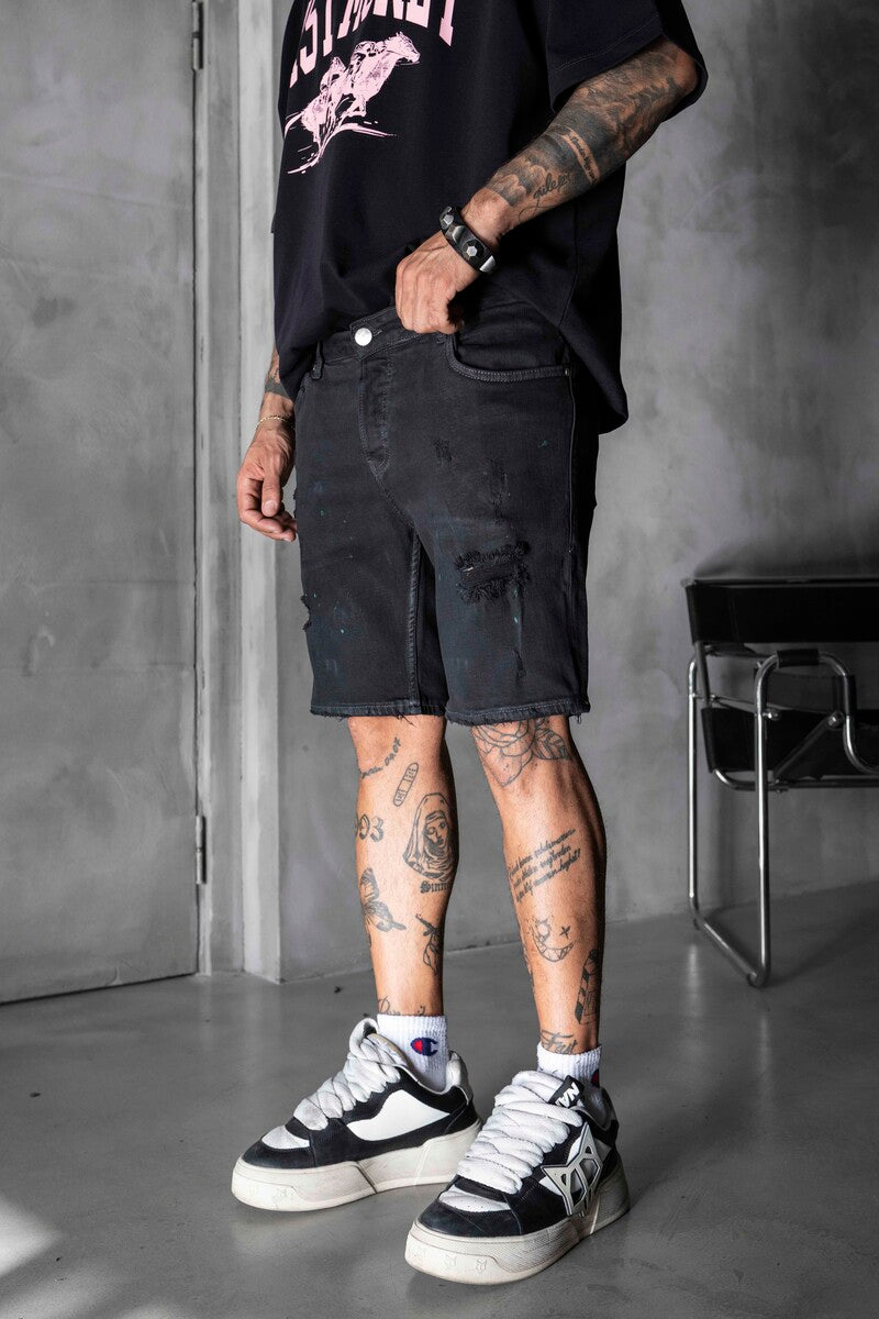 Denim Short Black 16275