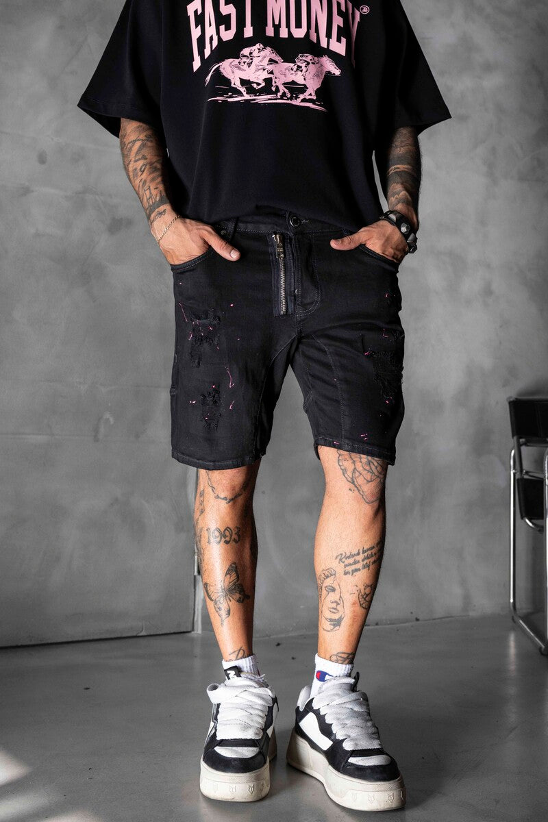 Denim Short Black 16282