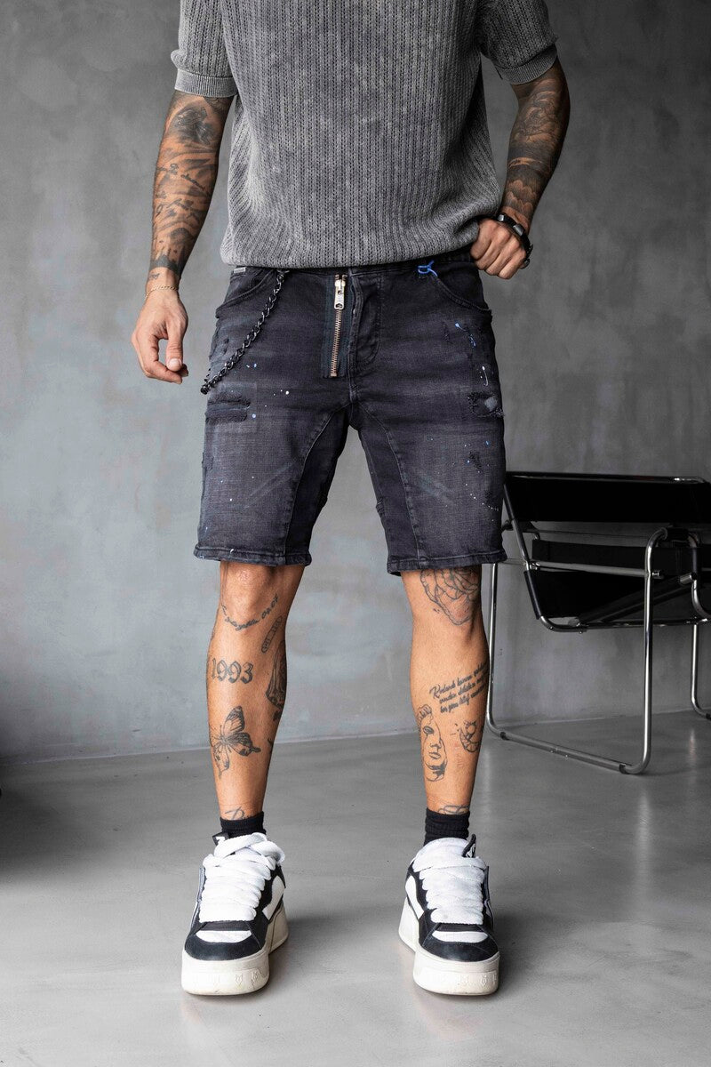 DENIM SHORT BLACK 16306