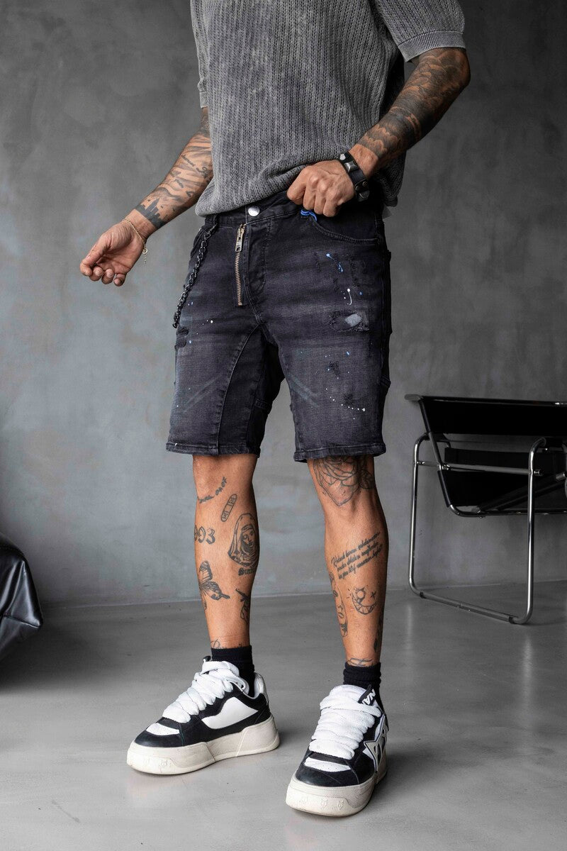 DENIM SHORT BLACK 16306