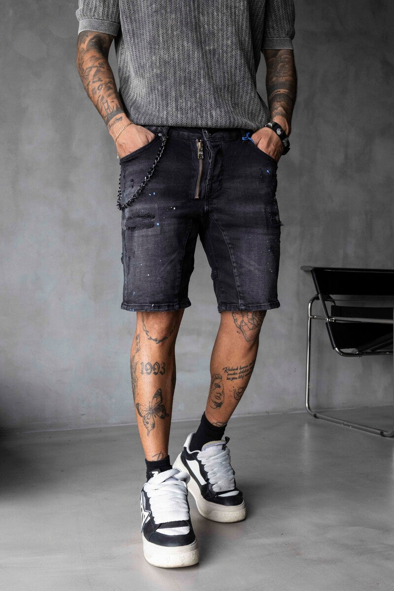 DENIM SHORT BLACK 16306